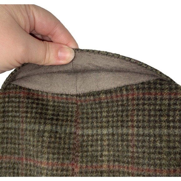 VTG Harry Lebow Camel Hair Houndstooth Plaid Sport Coat Mens 40L Jacket - Picture 11 of 11